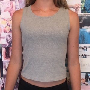 URBAN gray crop tank