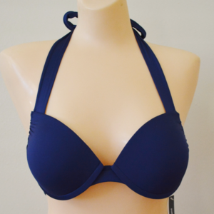 NWT Mossimo Push Up Bikini Top Blue Underwire