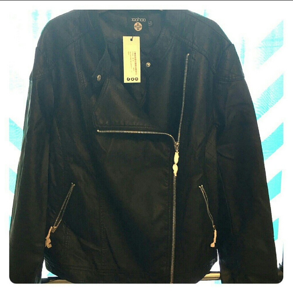 Faux Leather Moto Jacket