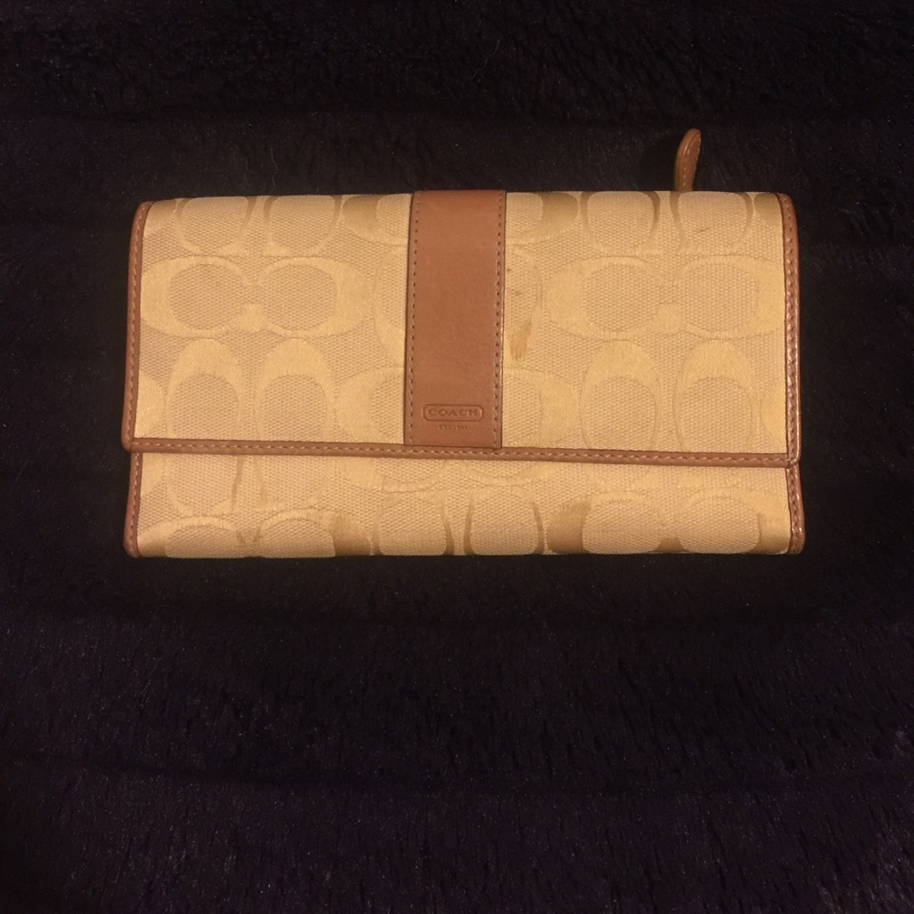 Yellow coach wallet