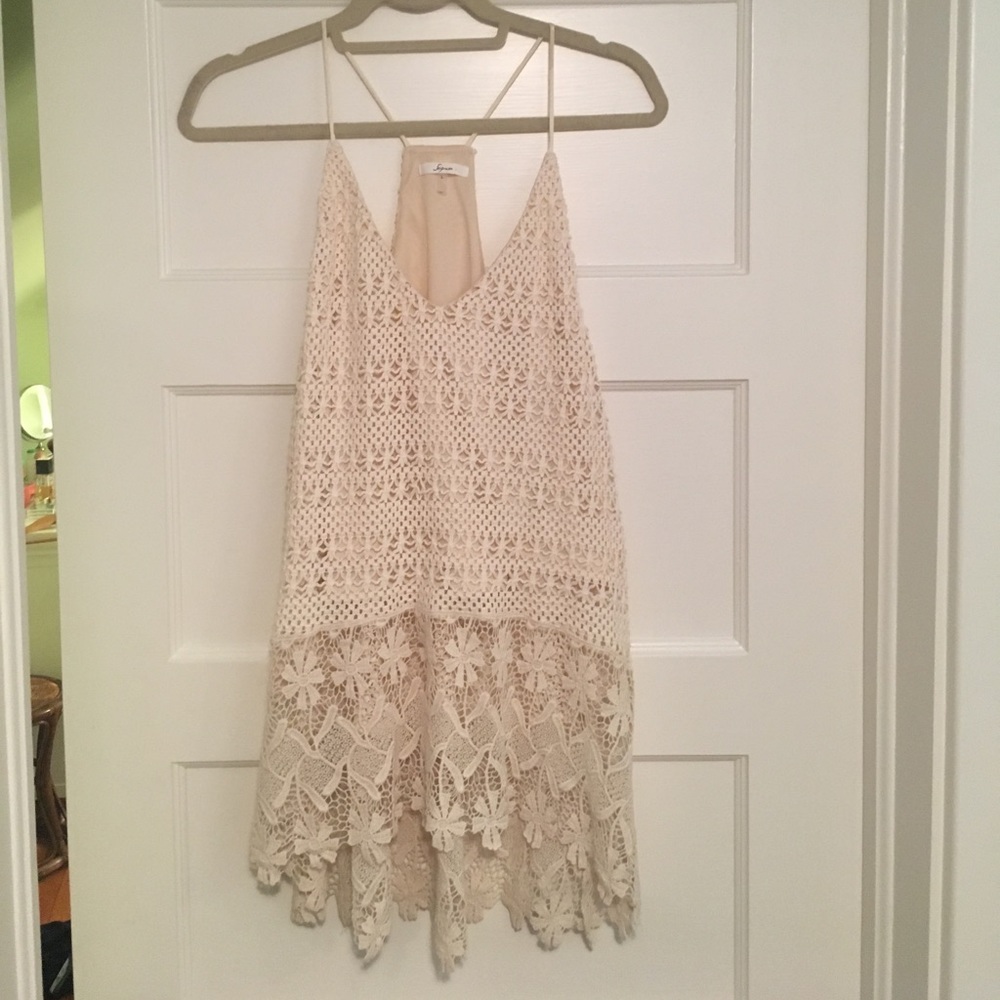 Cream Crotchet top