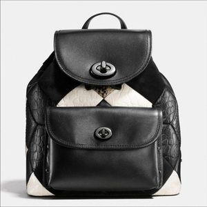 NWOT Coach CANYON quilt mini turnlock backpack