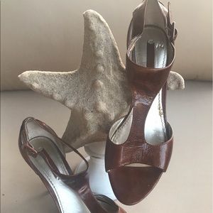 Nine West metallic heels