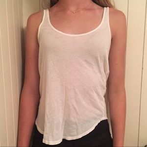 white tank top