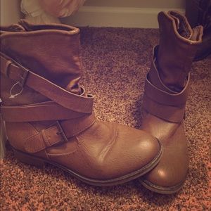 Brown ankle boots