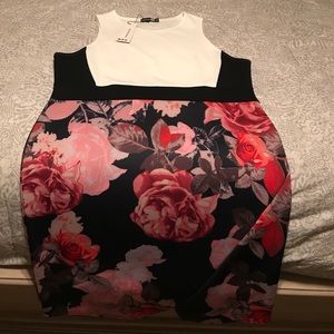 Boohoo Plus Midi Dress Floral