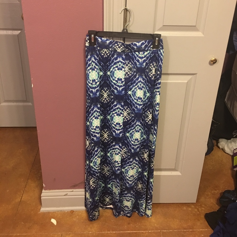 Navy and Tea maxi skirt