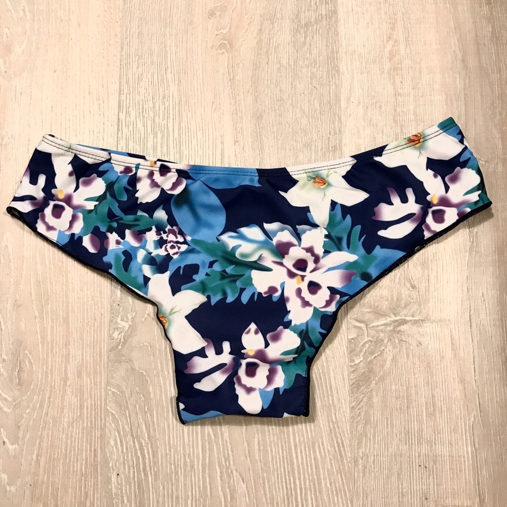 New Navy Floral Bikini Bottoms