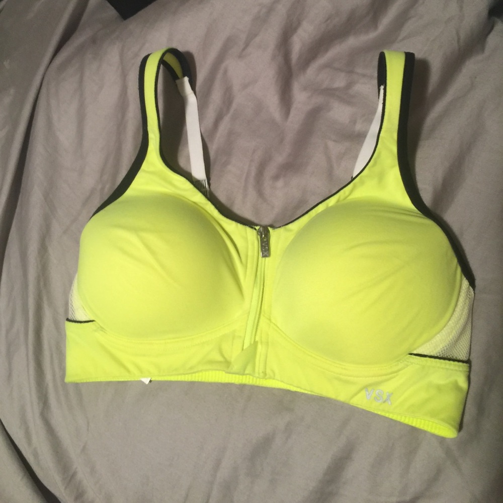 VSX zip up sports bra