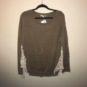 Never Worn Sweater w/ Lace Sides