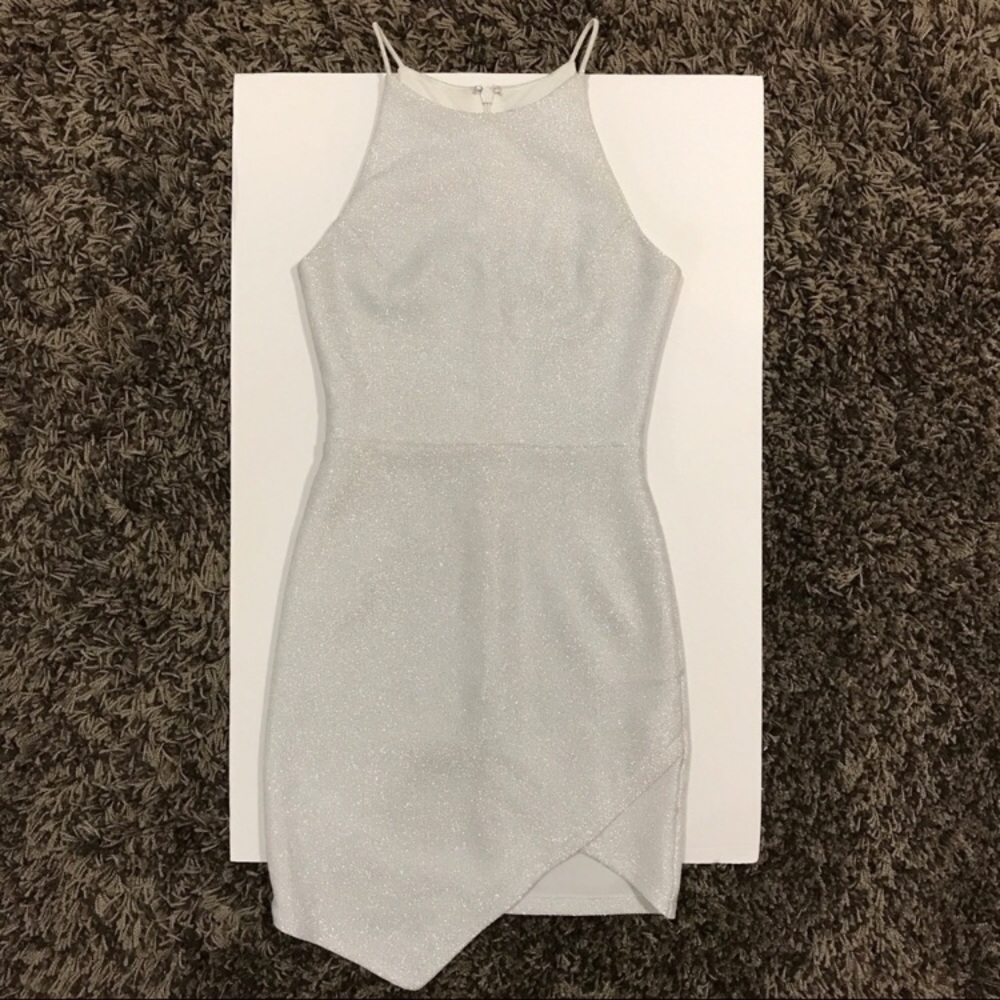 Topshop silver mini dress