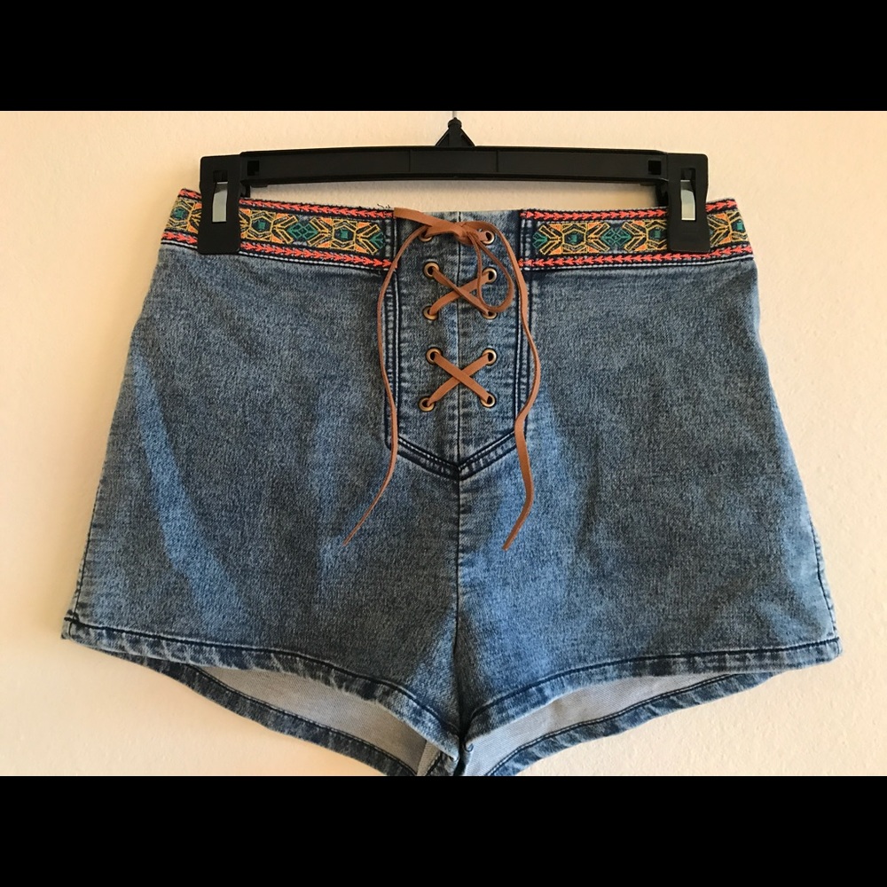 Flying Tomato High Wasted Jean Shorts