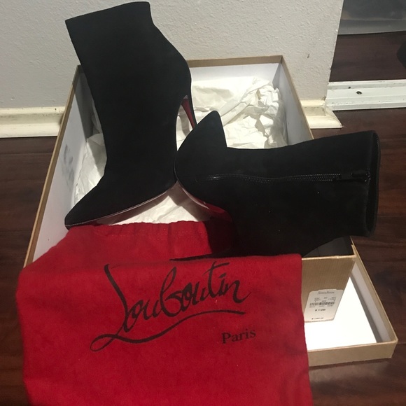 Christian Louboutin Shoes - Authentic Christisn Louboutin So Kate Suede Bootie
