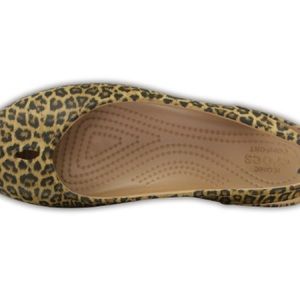 Leopard print slip on shoes
