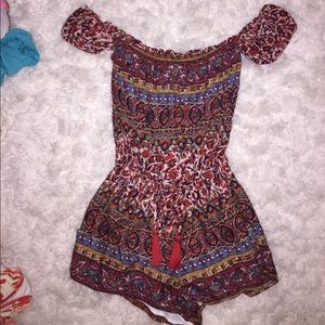 Off the shoulder romper