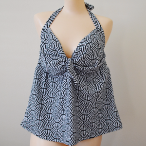 NWOT Mossimo Tankini Top Plus Size Black & White