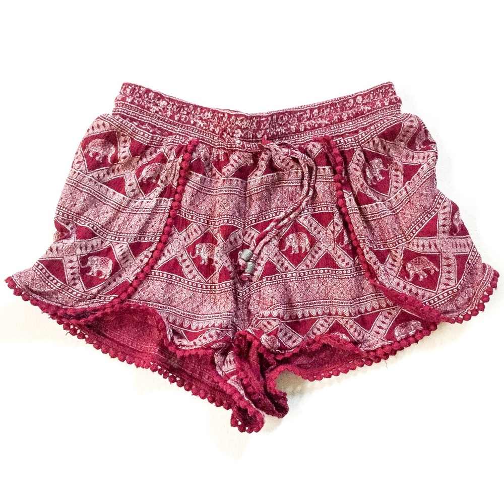 Forever 21 Boho Festival Elephant Print Shorts