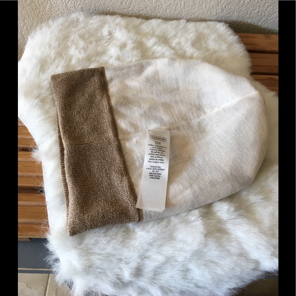 Coach Lurex Sig C Knit Cap / Beanie - Picture 4 of 5