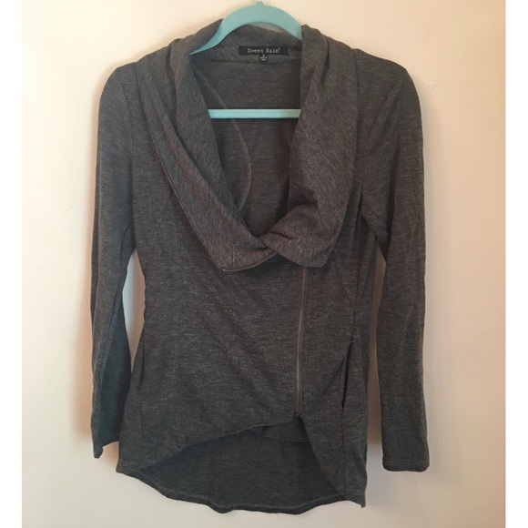 Sweet Rain Sweaters - Gray Sweet Rain Sweater Jacket Size S
