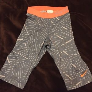 Nike Pro shorts, knee length, XS
