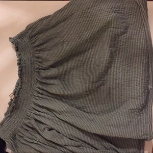 Green off the shoulder top. Free People