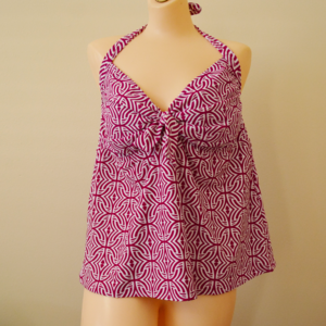 Mossimo Tankini Top Plus Size 2X 3X Hot Pink NWOT