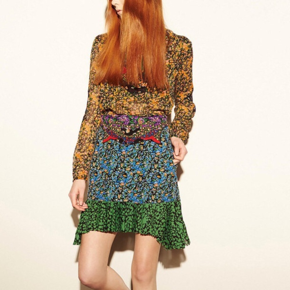 Coach 1941 skirt floral silk