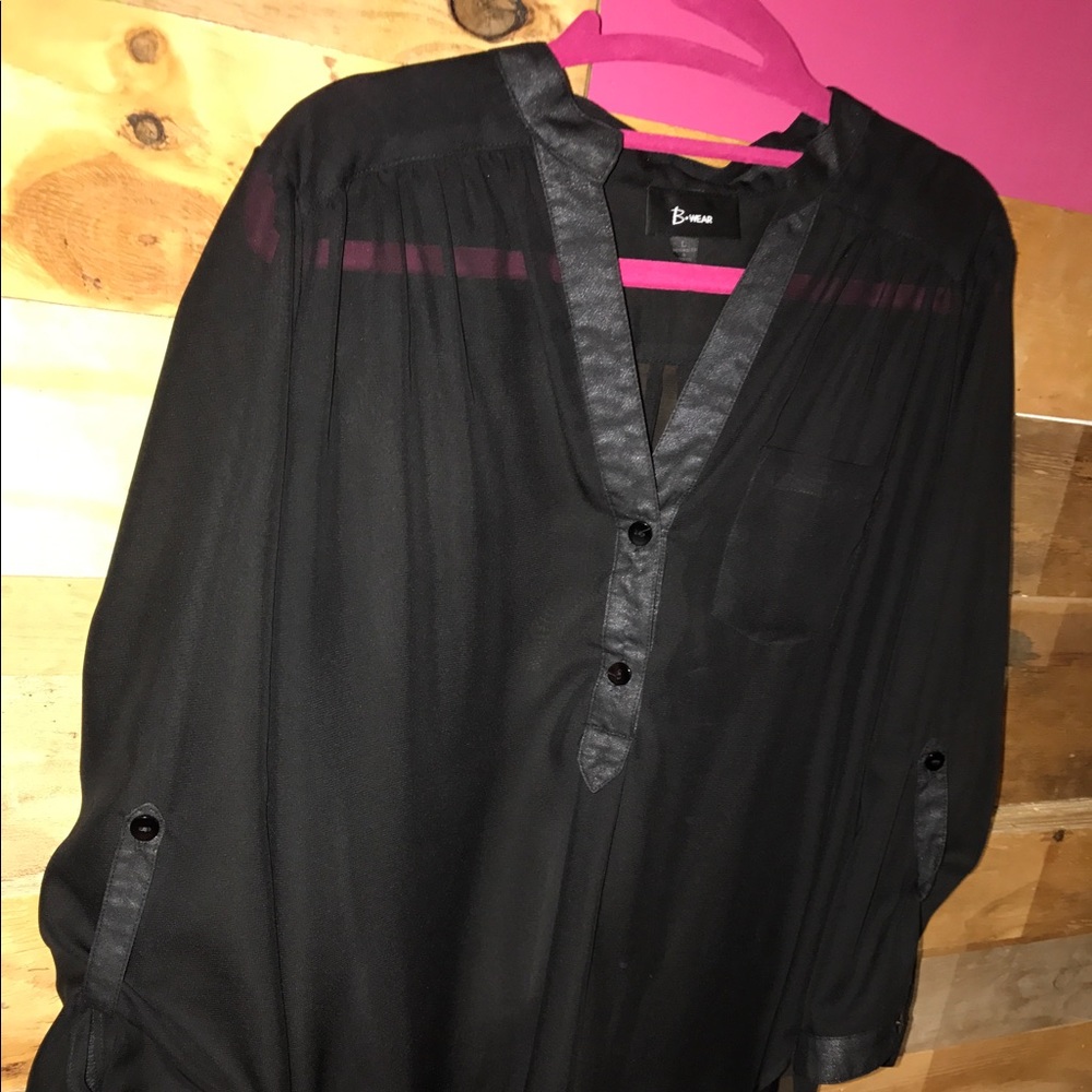 Black shear blouse