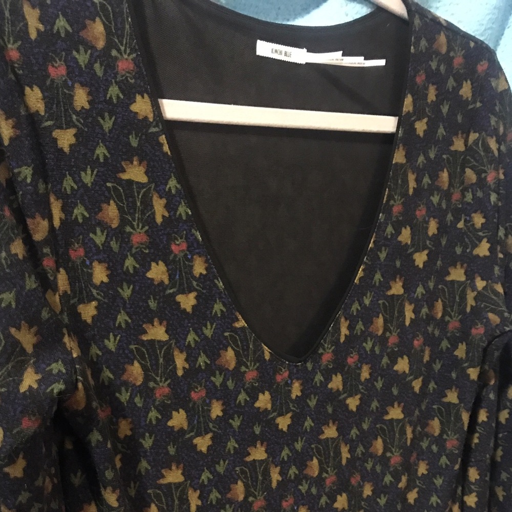 UO Kimchi Blue Bell Sleeve Dress, Size large
