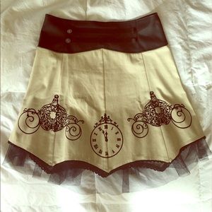 Hot Topic Cinderella High Wasted Skirt