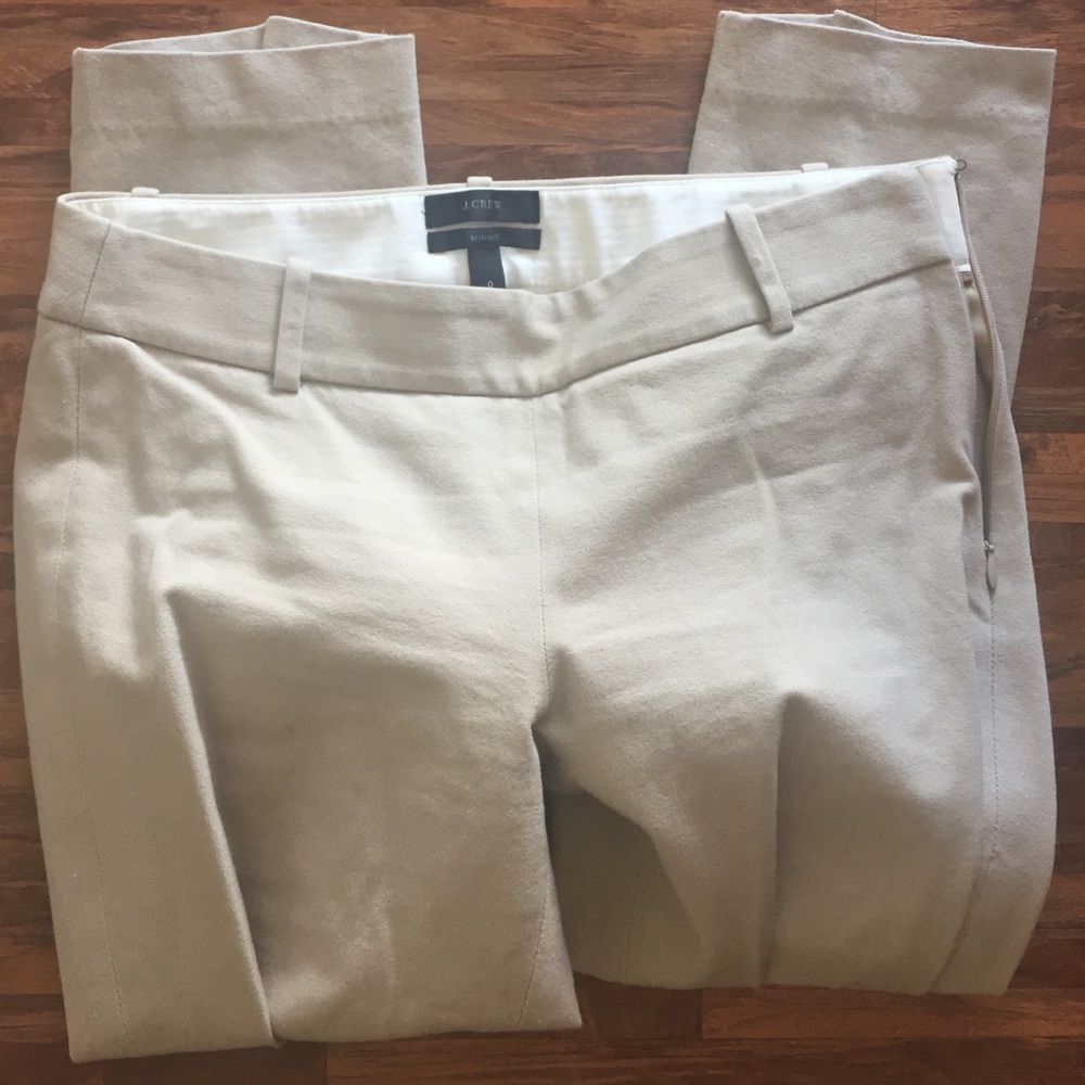 Jcrew Minnie pants cropped