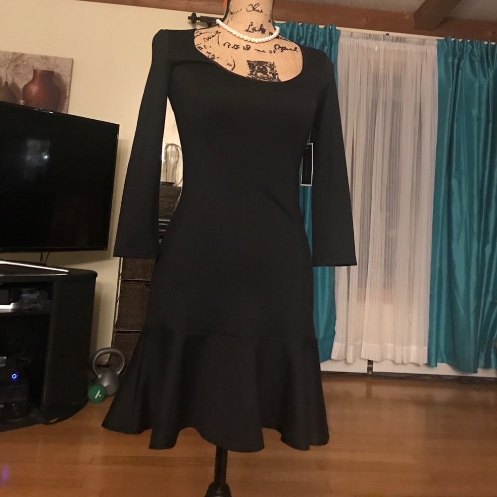 Juicy Couture  Ponte Dress with ruffled hem