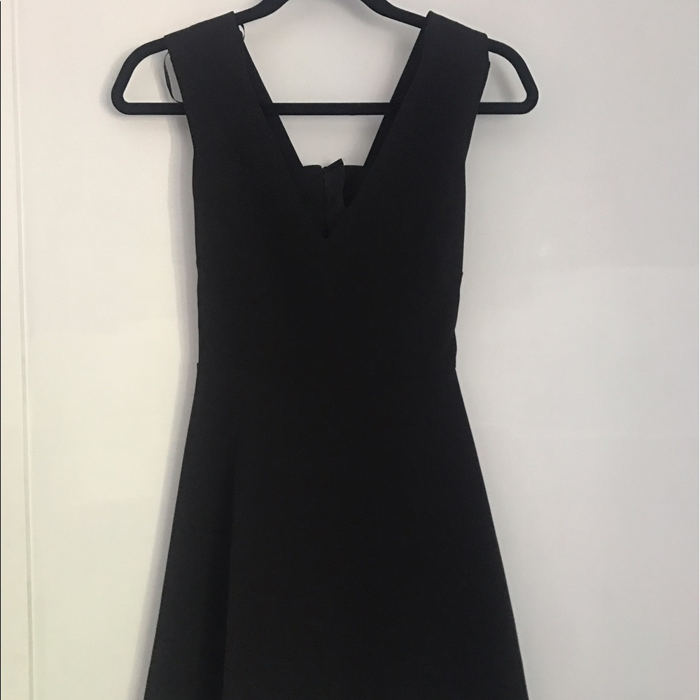 Black midi dress