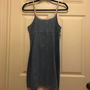 Denim flower dress🌻🌼🌻🌼