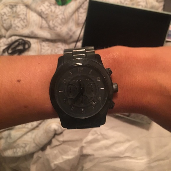 Black Unisex Runway MK watch main image 5