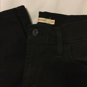 Levi's 710 Super Skinny Black Jeans