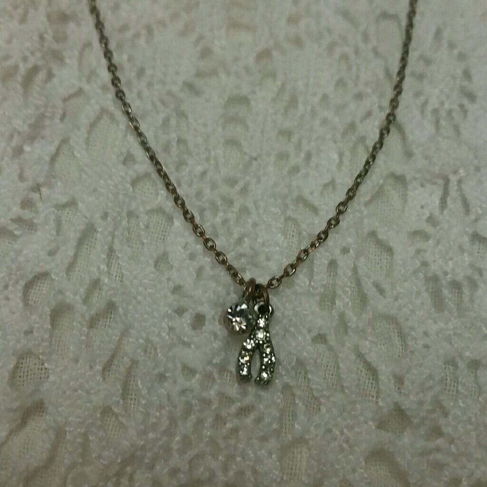 Danity wishbone necklace