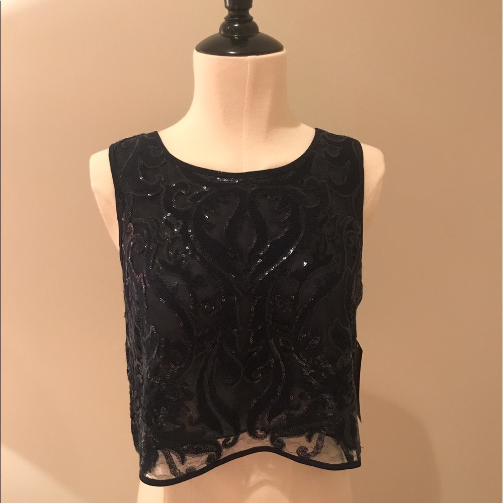 Zara navy blue tank top - Picture 1 of 3