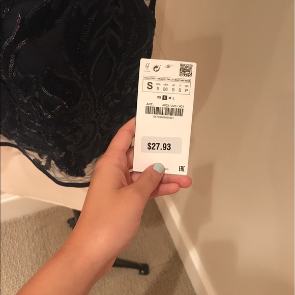 Zara navy blue tank top - Picture 3 of 3