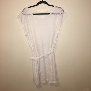 Lace White Swimsuit Cover Up