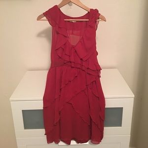 Red two layered dress