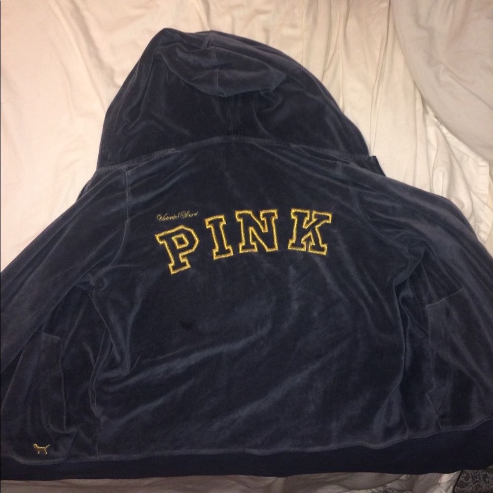 PINK Victoria's Secret dark purple jacket