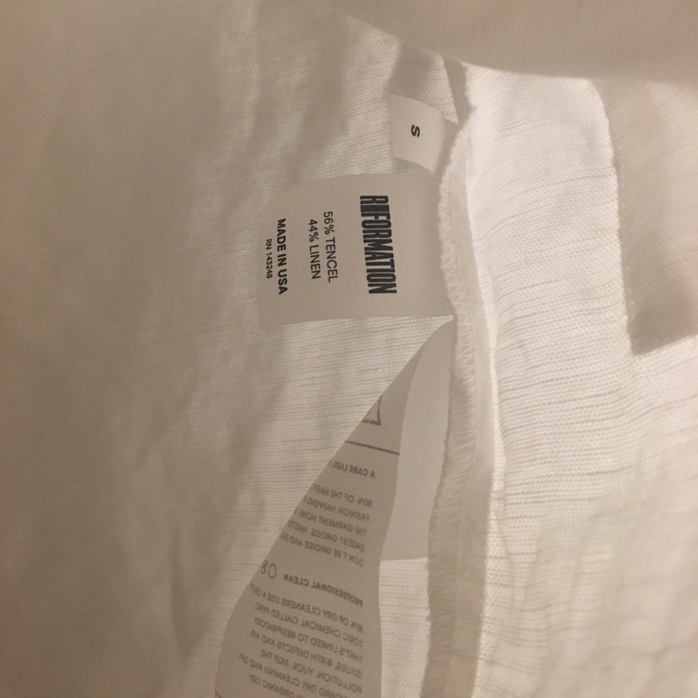 Reformation Caftan Dress in White, sz M - Picture 8 of 8