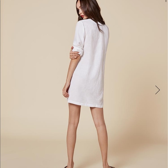 Reformation Caftan Dress in White, sz M - Picture 6 of 8