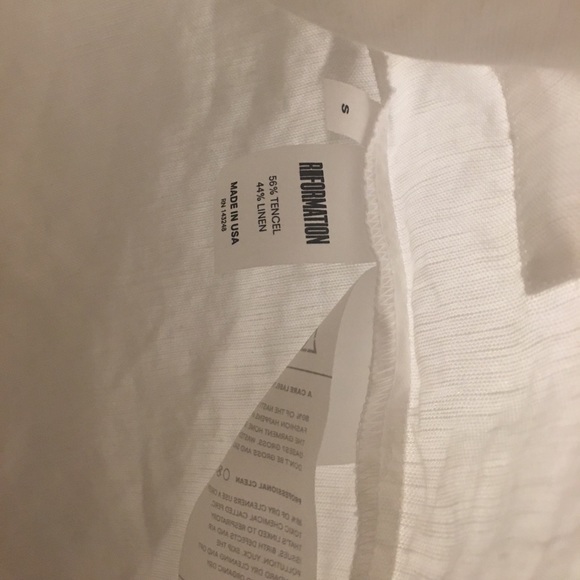 Reformation Caftan Dress in White, sz M - Picture 8 of 8