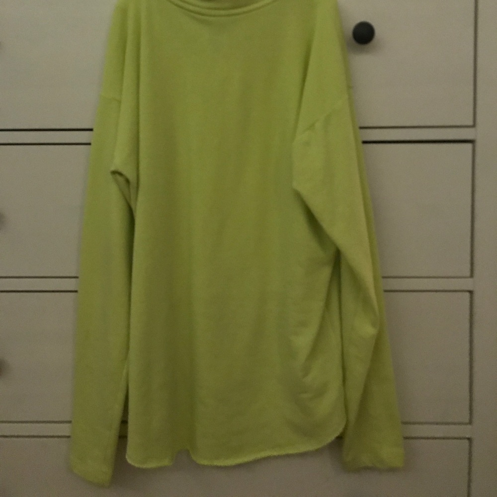 SOLD 💕 PINK Neon Yellow Half Zip - Picture 7 of 7