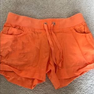 RARE VS LINEN SHORTS ELASTIC WAISTBAND POCKETED XS