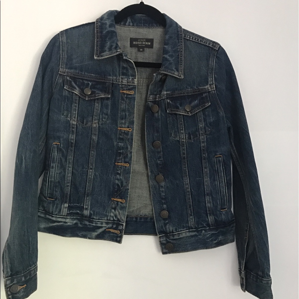 J crew indigo jean jacket