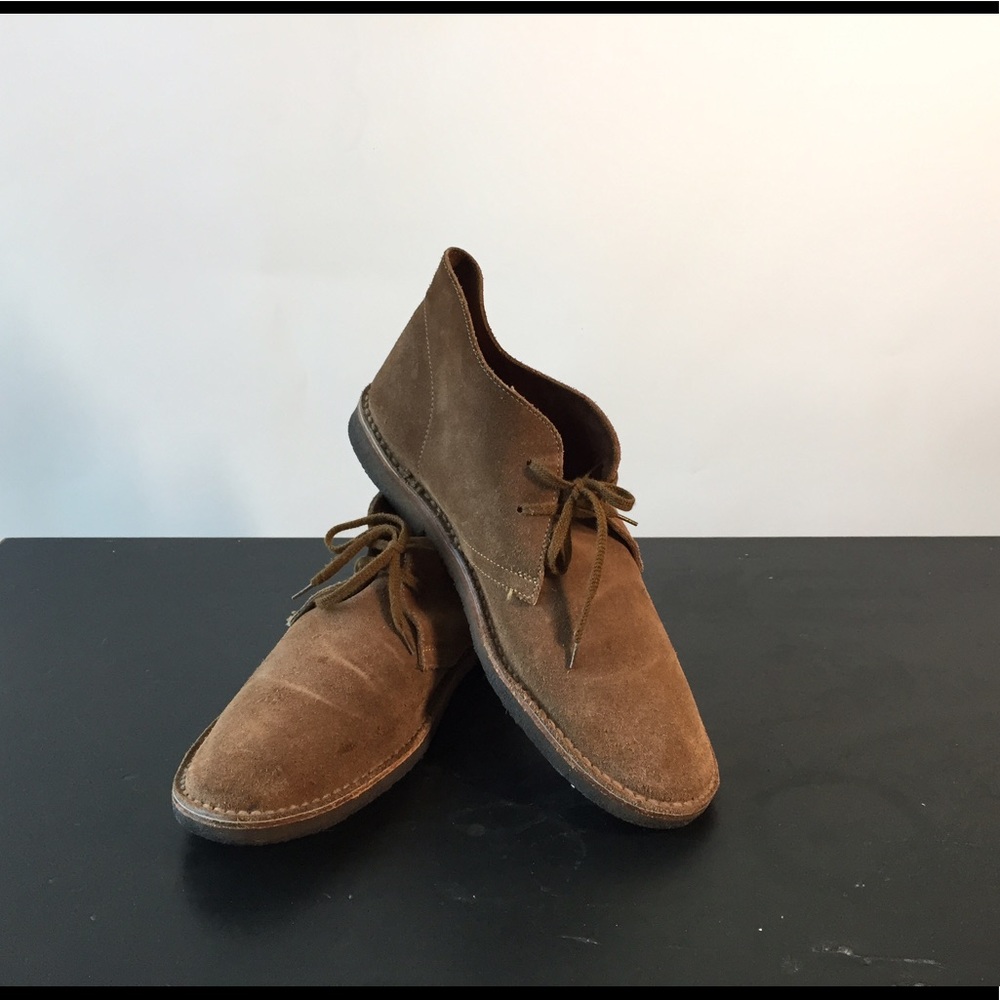 Men's J Crew brown suede desert boots. SZ 10