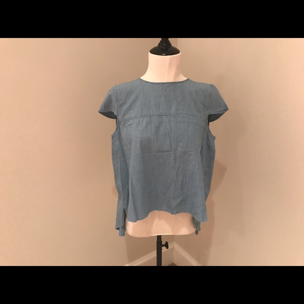 Zara denim top